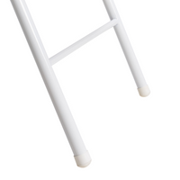 Set 4 Sedie Pieghevoli in Metallo blu e bianco sedile e schienale imbottiti