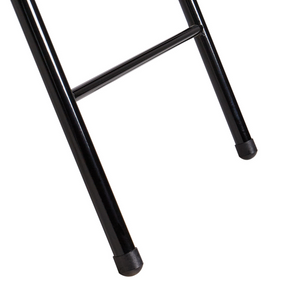 Set 4 Sedie Pieghevoli in Metallo blu e nero sedile e schienale imbottiti