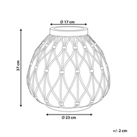 Vaso di fiori marrone chiaro per esterni e interni Boho
