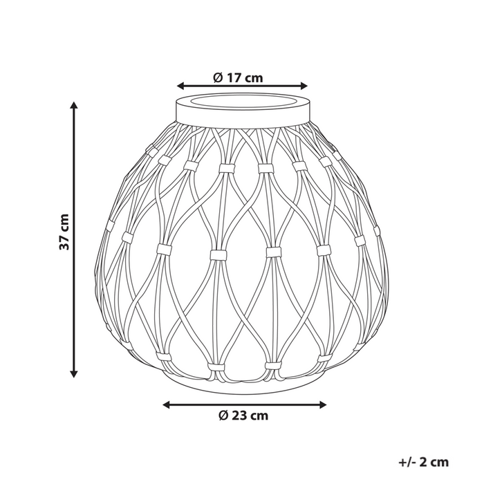 Vaso di fiori marrone chiaro per esterni e interni Boho