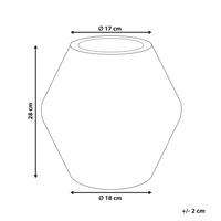 Vaso da fiori tradizionale da interno per esterni in ossido di magnesio beige stile boho