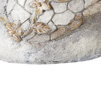 Statuetta decorativa Bianco MgO 40 cm Cigno Decorazione per interni esterni Soggiorno