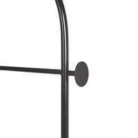 Appendiabiti in acciaio nero da 174 cm, indipendente, con struttura in metallo stile industriale moderno.