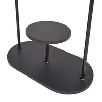 Appendiabiti in acciaio nero da 174 cm, indipendente, con struttura in metallo stile industriale moderno.