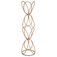 Appendiabiti in metallo nero da 160 cm, appendiabiti autoportante, industriale e moderno, pezzo d'arredamento per corridoio.