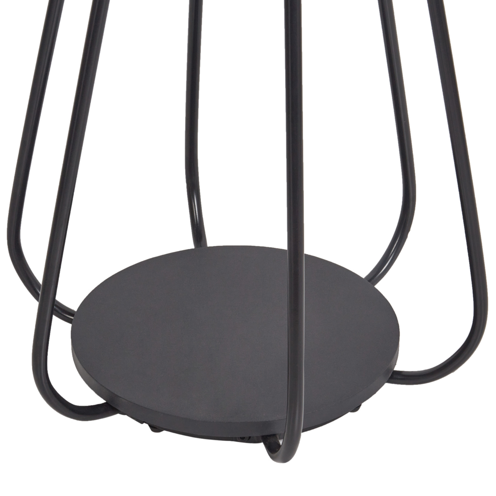 Appendiabiti in metallo argentato da 165 cm, appendiabiti autoportante, industriale e moderno, pezzo d'arredamento per corridoio.