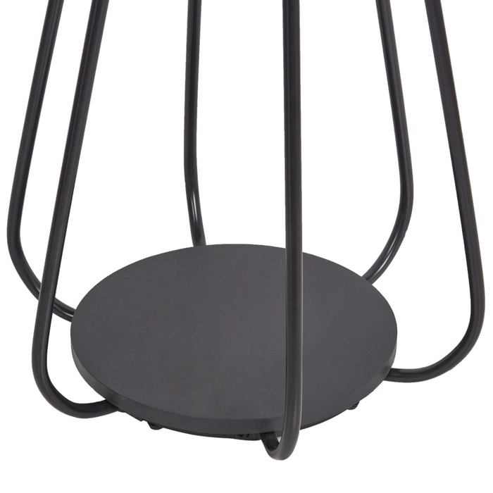 Appendiabiti in metallo argentato da 165 cm, appendiabiti autoportante, industriale e moderno, pezzo d'arredamento per corridoio.