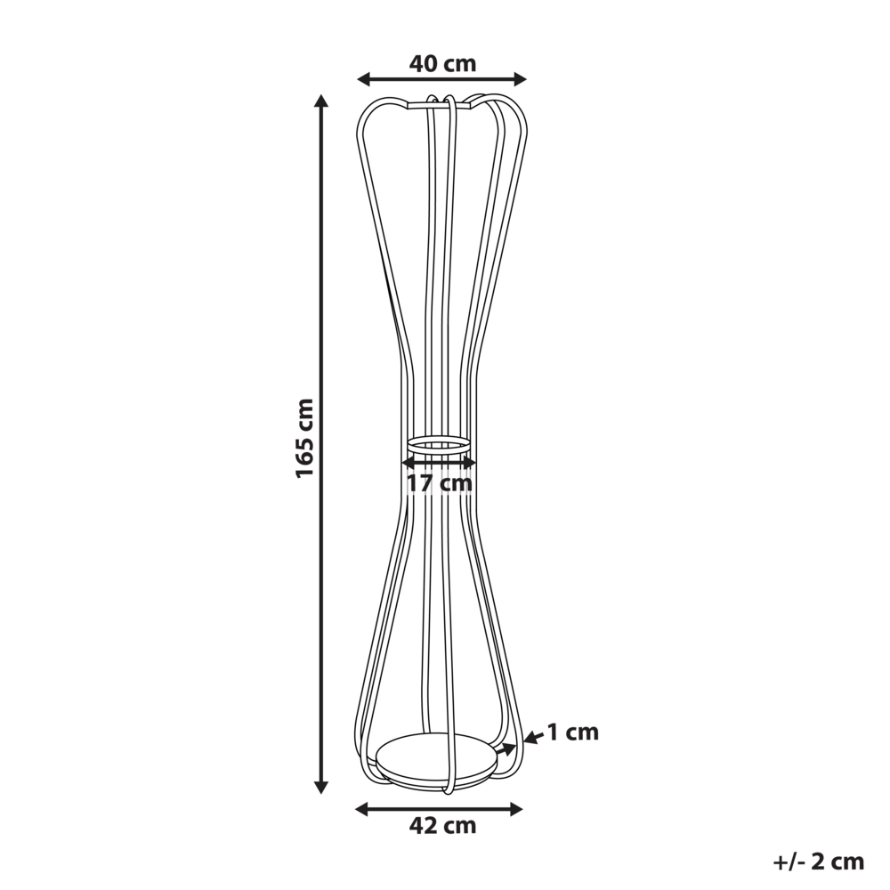 Appendiabiti in metallo argentato da 165 cm, appendiabiti autoportante, industriale e moderno, pezzo d'arredamento per corridoio.