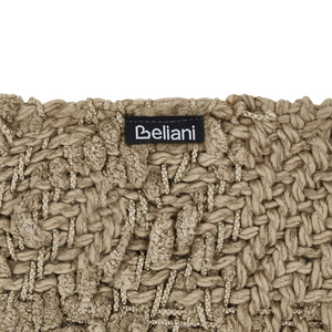 Coperta di cotone intrecciata con nappe verde 200 x 220 cm tortora morbida classica