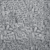 Coperta di cotone intrecciata con nappe 220 x 240 cm grigio morbida classica