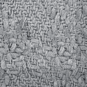 Coperta di cotone intrecciata con nappe 220 x 240 cm grigio morbida classica