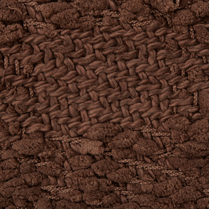 Coperta di cotone intrecciata con nappe marrone 220 x 240 cm verde morbida classica