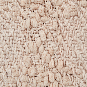 Coperta di cotone intrecciata con nappe 150 x 200 cm beige chiaro morbida classica