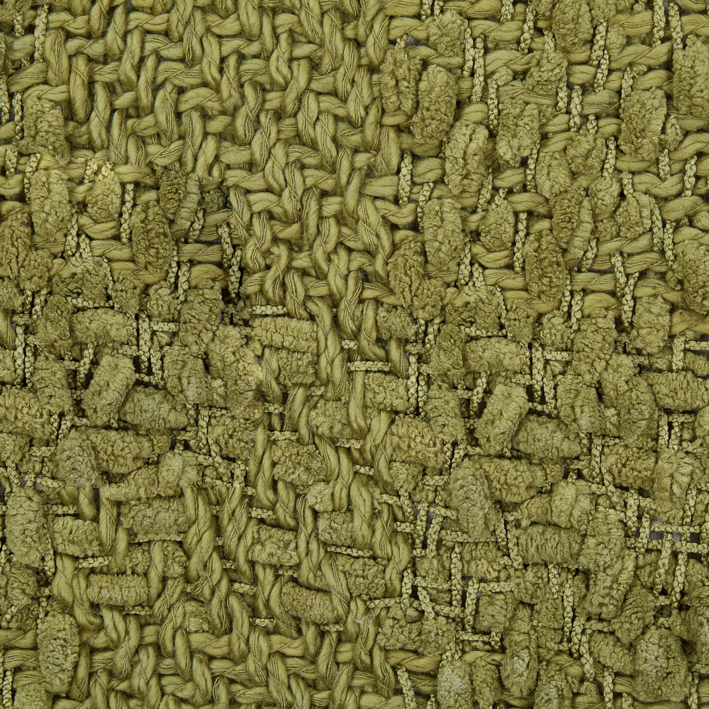 Coperta di cotone intrecciata con nappe verde 200 x 220 cm verde morbida classica
