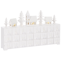 Decorazione natalizia acrilico calendario dell'avvento bianco stile moderno