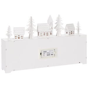 Decorazione natalizia acrilico calendario dell'avvento bianco stile moderno