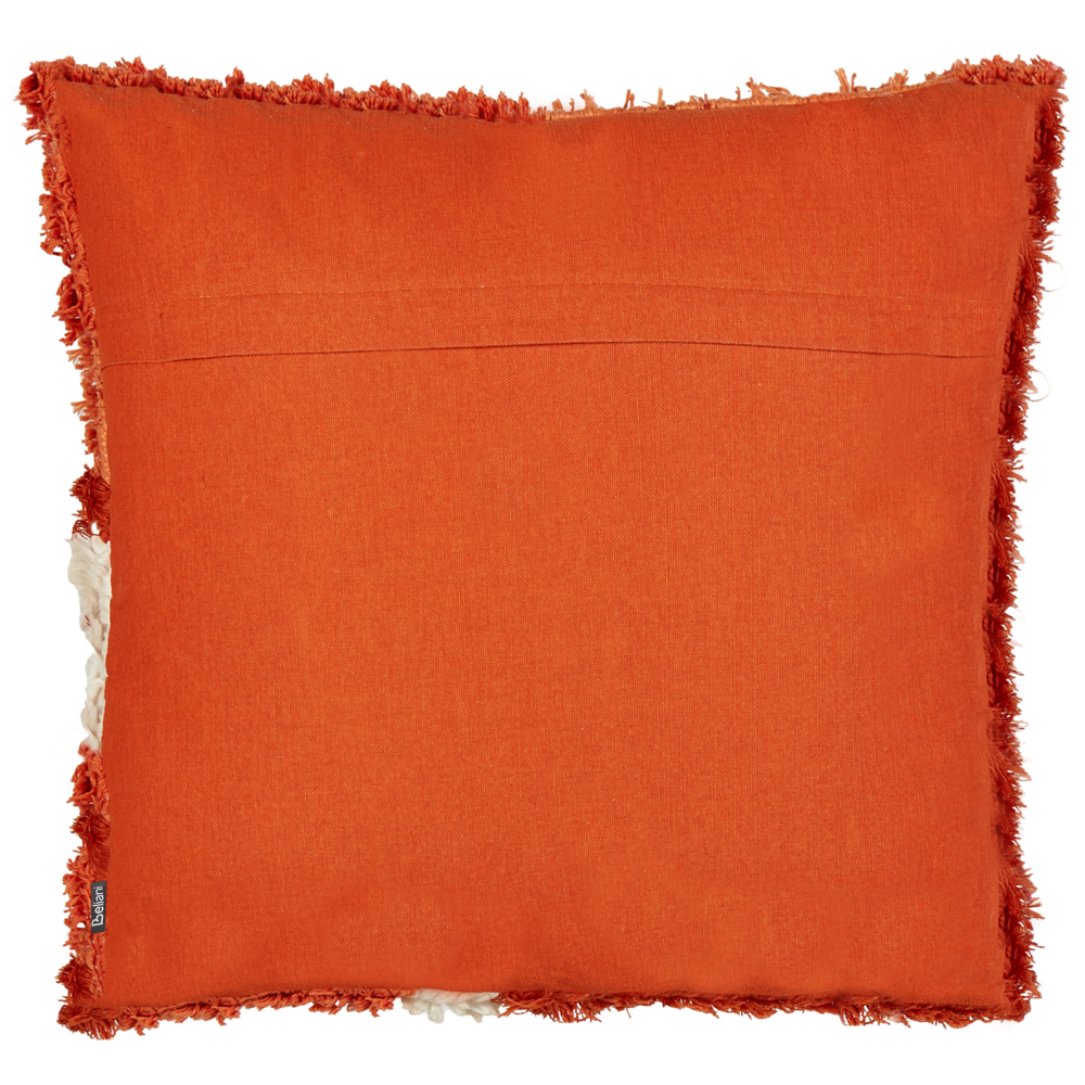 Set di 2 cuscini trapuntati in tessuto arancione 45 x 45 cm cuscini decorativi