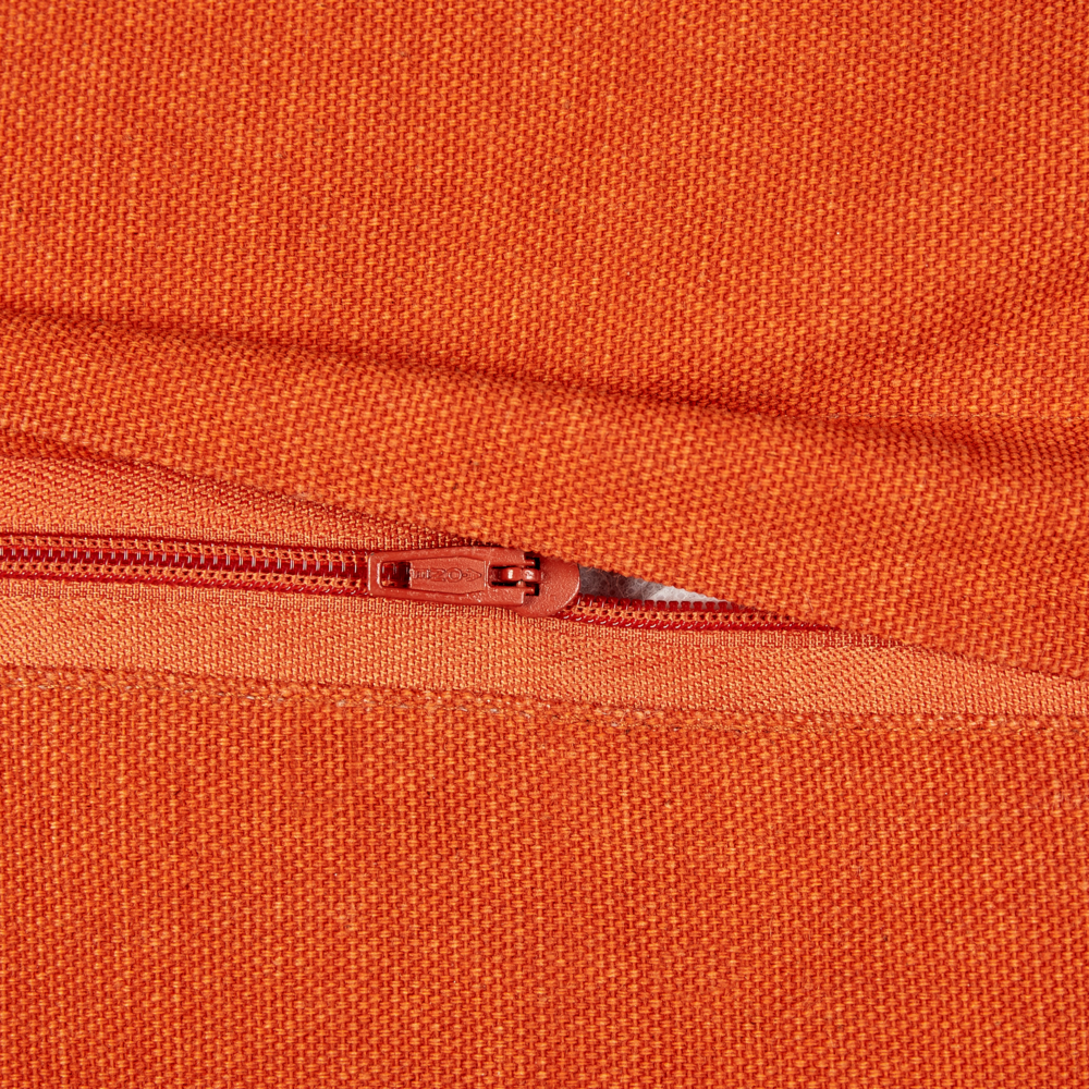 Set di 2 cuscini trapuntati in tessuto arancione 45 x 45 cm cuscini decorativi