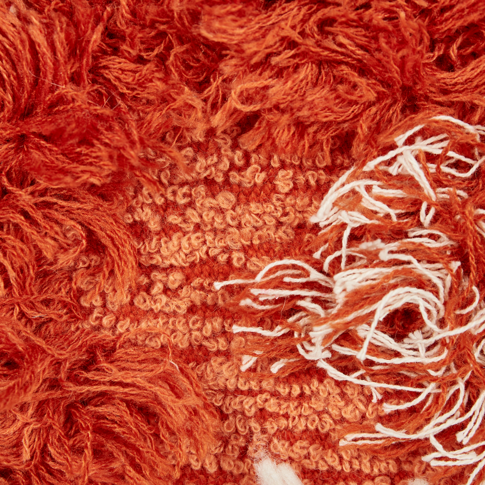 Set di 2 cuscini trapuntati in tessuto arancione 45 x 45 cm cuscini decorativi