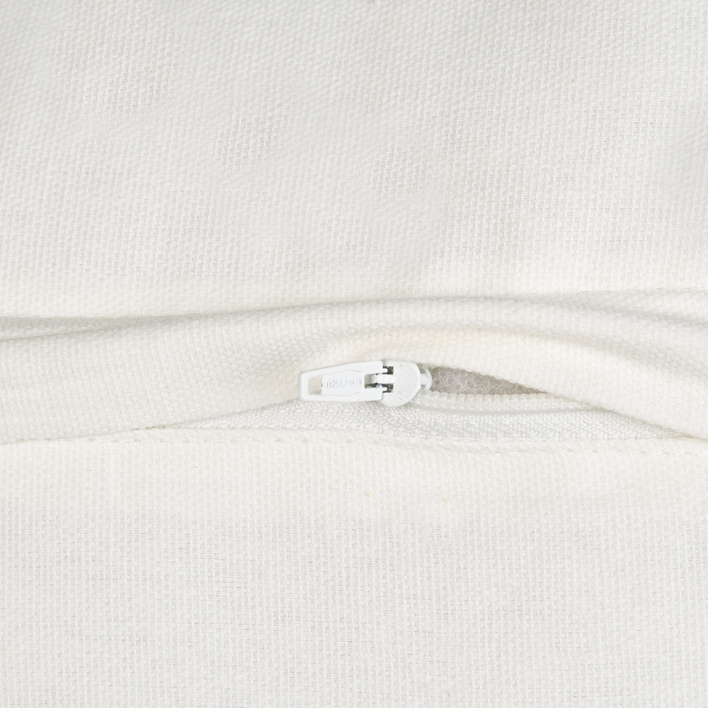 Set di 2 cuscini decorativi in cotone bianco 35 x 50 cm stile moderno soggiorno