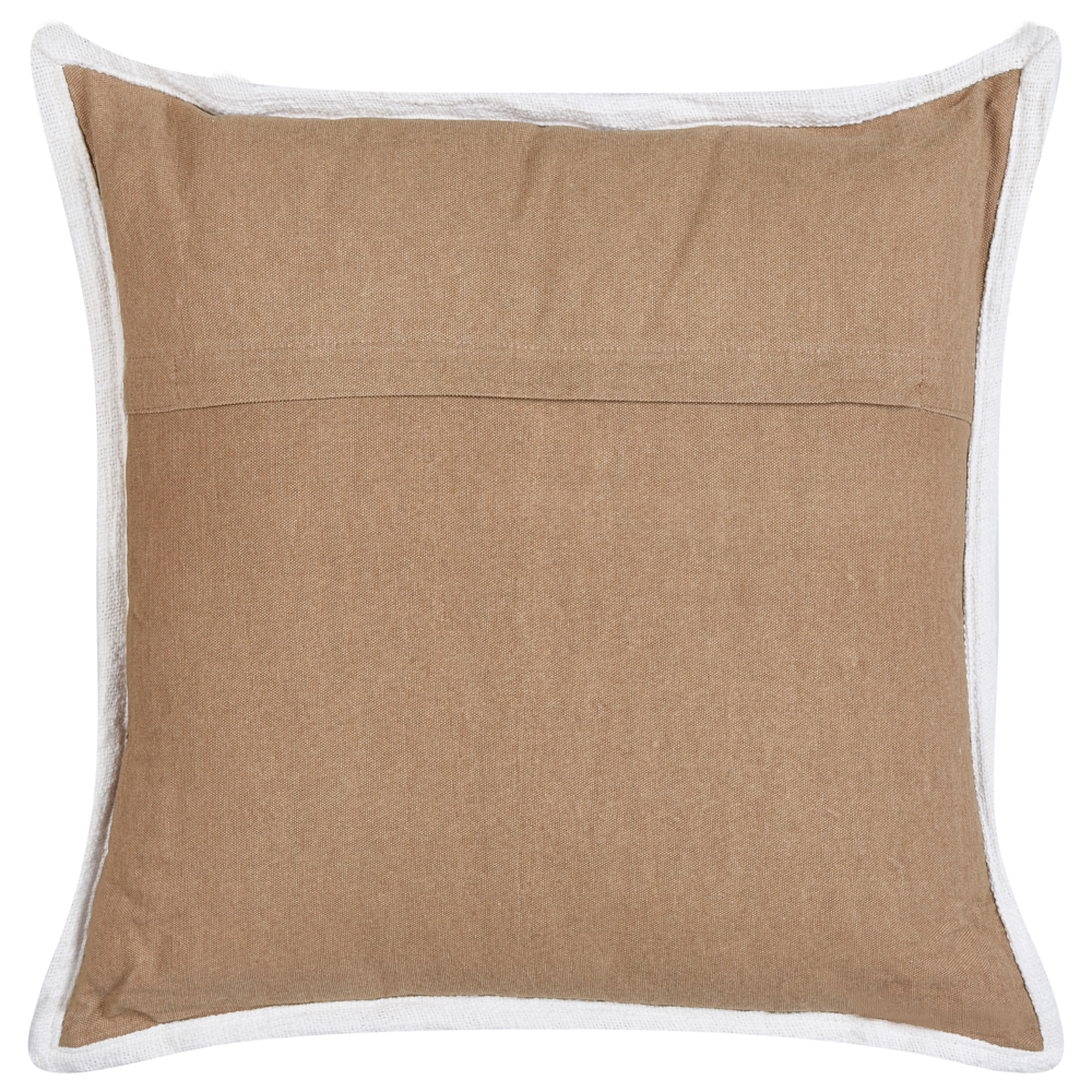 Set di 2 cuscini in cotone quadrato marrone 45 x 45 cm stile classico