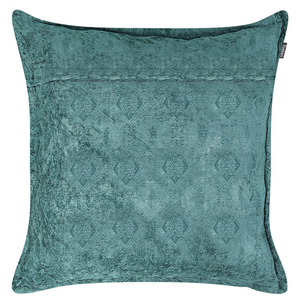 Set di 2 cuscini decorativi quadrati blu 50 x 50 cm stile classico