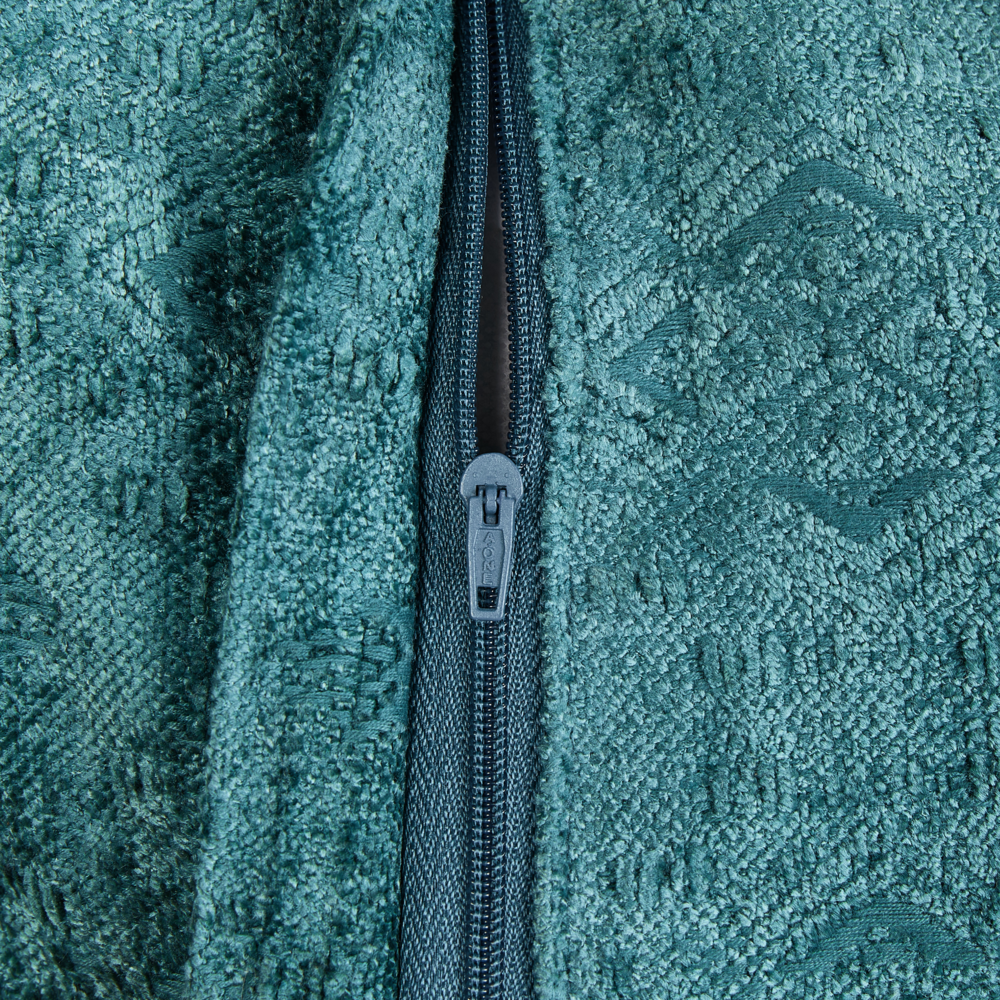 Set di 2 cuscini decorativi quadrati verde acqua 50 x 50 cm stile classico