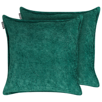 Set di 2 cuscini decorativi quadrati verde 50 x 50 cm stile classico