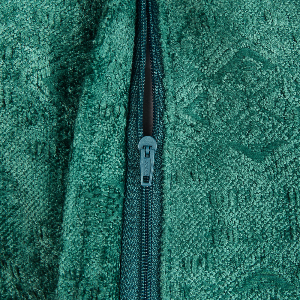 Set di 2 cuscini decorativi quadrati verde 50 x 50 cm stile classico