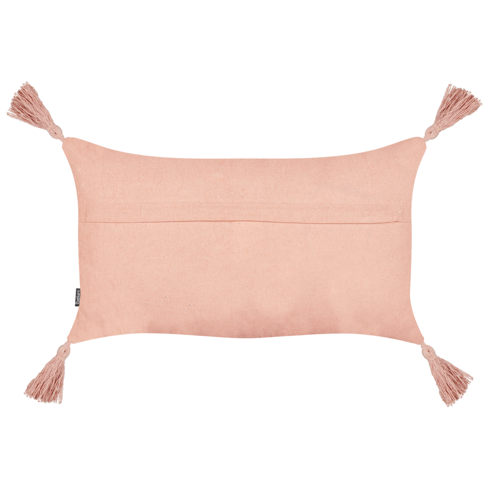 Set di 2 cuscini decorativi in cotone rosa pesca 30 x 50 cm Cuscino decorativo Set di 2