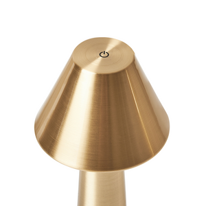 Set di 2 lampade da tavolo in ferro oro camera da letto soggiorno