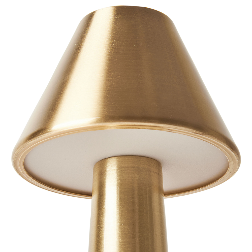 Set di 2 lampade da tavolo in ferro oro camera da letto soggiorno