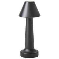 Set di 2 lampade da tavolo in ferro nero camera da letto soggiorno