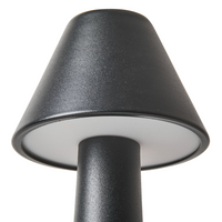 Set di 2 lampade da tavolo in ferro nero camera da letto soggiorno