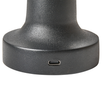 Set di 2 lampade da tavolo in ferro nero camera da letto soggiorno