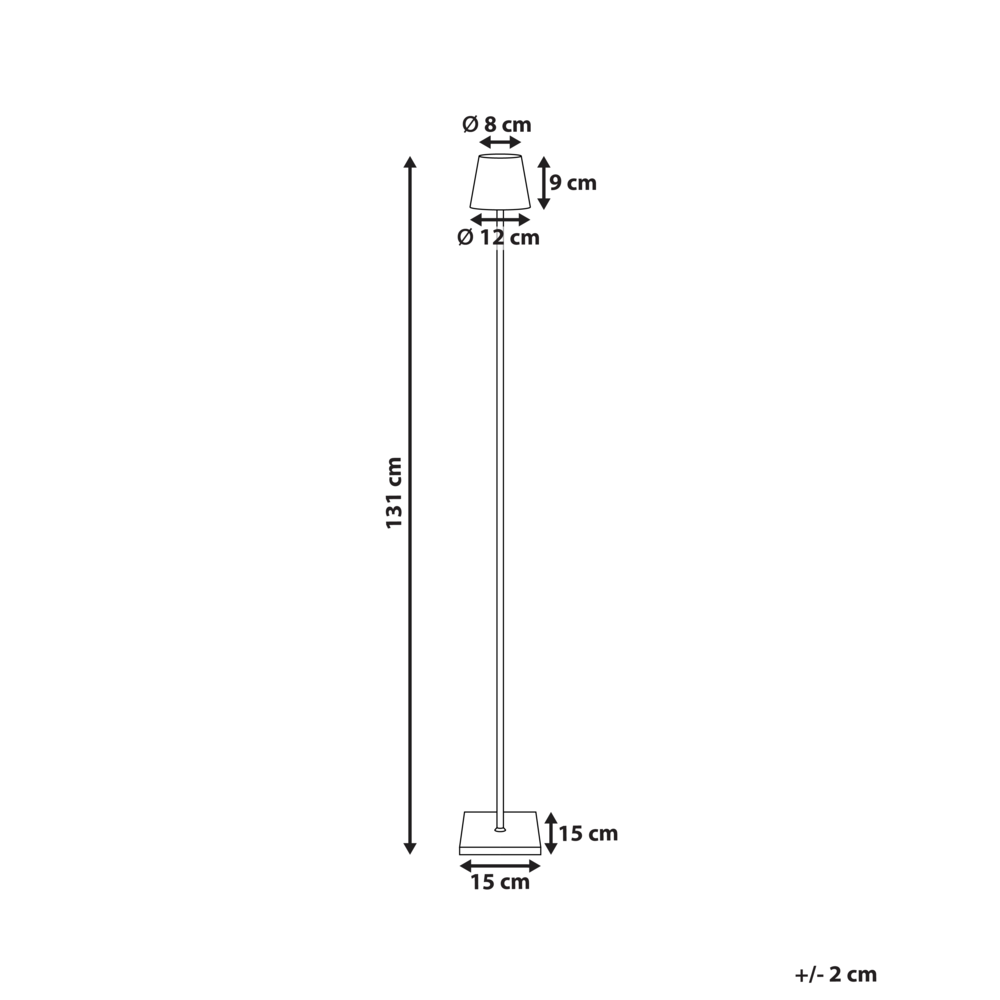 Lampada da terra in ferro verde per interni e per esterni stile moderno