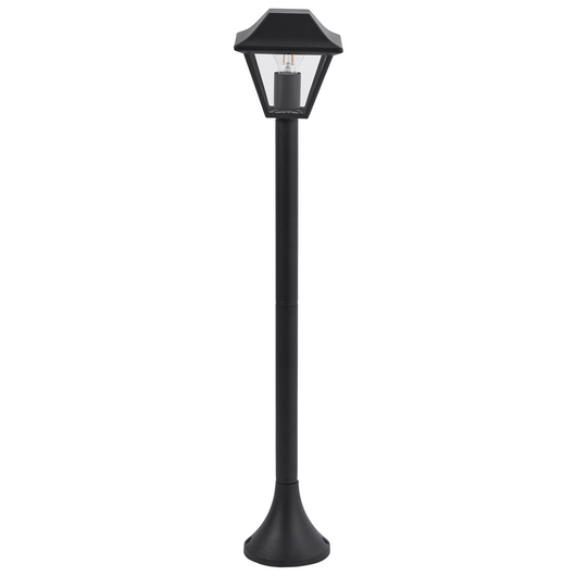 Dissuasore di luce in alluminio nero 94 cm Lampada da sentiero Illuminazione esterna del giardino Design moderno