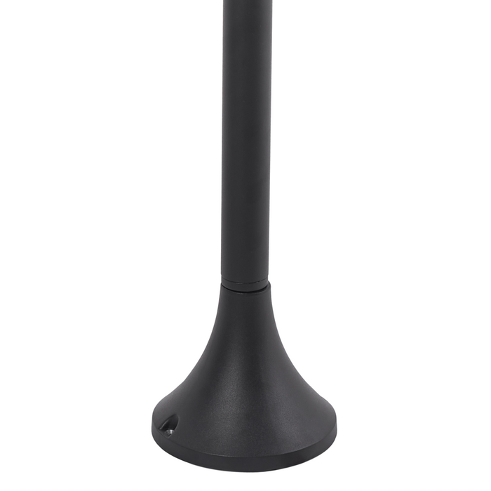 Dissuasore di luce in alluminio nero 94 cm Lampada da sentiero Illuminazione esterna del giardino Design moderno