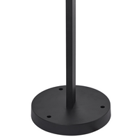 Lampione Dissuasore di luce in alluminio nero da 105 cm Lampada da giardino per esterni Illuminazione di design moderno