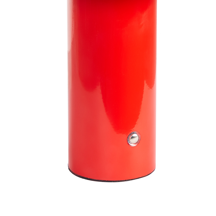 Lampada da tavolo senza fili in ferro rosso per interni e per esterni