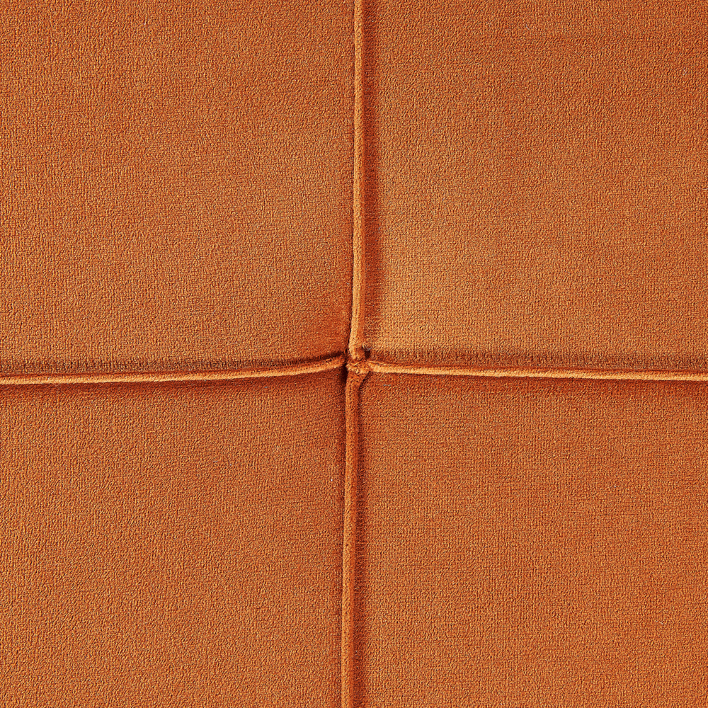 Chaise Longue Arancione Velluto versione Destra Tufted Abbottonato Spessamente Imbottito con Cuscini Mano Sinistra Mobili Soggiorno