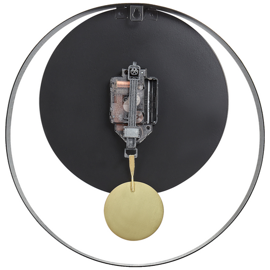 Orologio da parete in acciaio nero e oro ⌀ 30 cm Design moderno e minimalista senza numeri Decorazione per il soggiorno