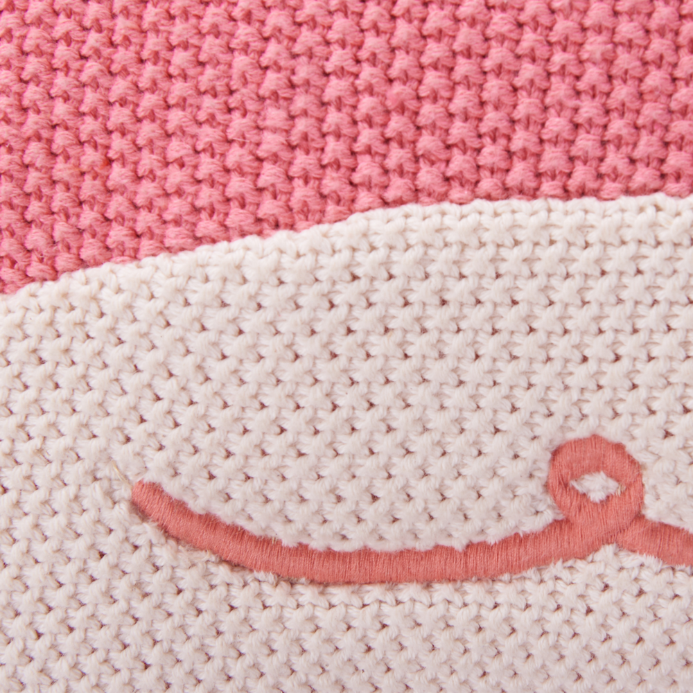 Set di 2 cuscini per bambini Rosa in tessuto di cotone a forma di granchio con imbottitura Morbido giocattolo per bambini