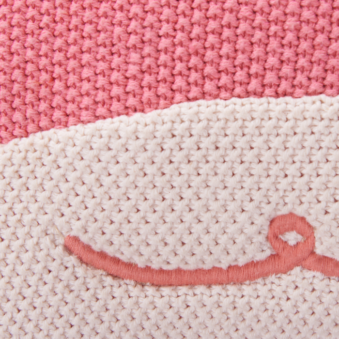 Set di 2 cuscini per bambini Rosa in tessuto di cotone a forma di granchio con imbottitura Morbido giocattolo per bambini