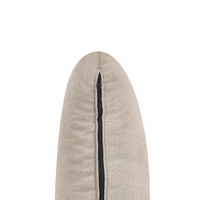 Divano a 3 posti in tessuto Marrone chiaro Gambe in legno scuro Soggiorno stile moderno