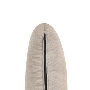 Divano a 3 posti in tessuto Marrone chiaro Gambe in legno scuro Soggiorno stile moderno