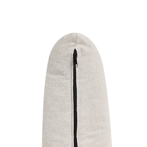 Divano a 3 posti in tessuto Beige chiaro Gambe in legno scuro Soggiorno in stile moderno