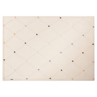 Coperta per Bambini Beige in Cotone 130 x 180 cm, Plaid Accogliente con Motivo a Pois Multicolore, Design Moderno per Camera da Letto.