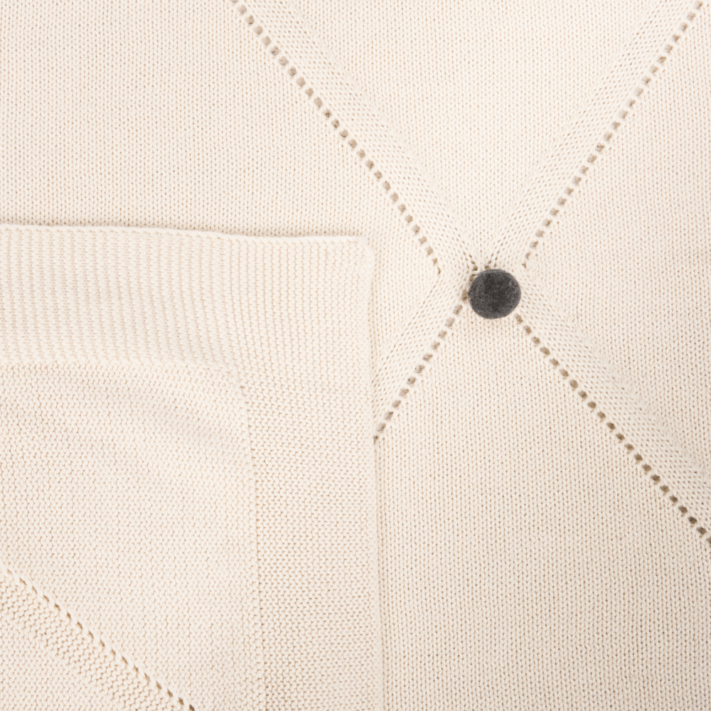 Coperta per Bambini Beige in Cotone 130 x 180 cm, Plaid Accogliente con Motivo a Pois Multicolore, Design Moderno per Camera da Letto.