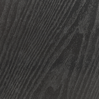 Tavolino con struttura in metallo e ripiano a 2 livelli in MDF rotondo nero stile moderno